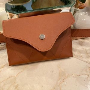 Faux leather belt bag
